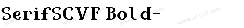SerifSCVF Bold字体转换